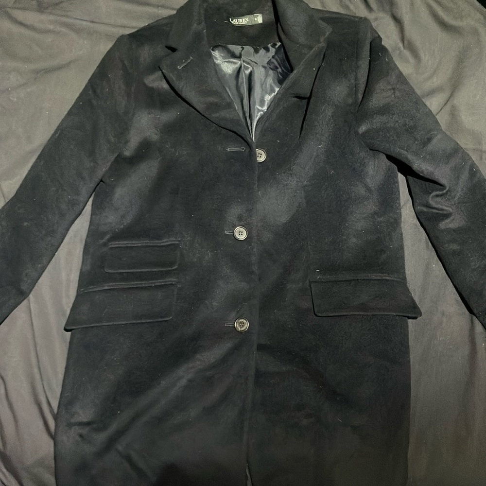 Lauren Ralph Lauren Black Blazer Structured Tailored